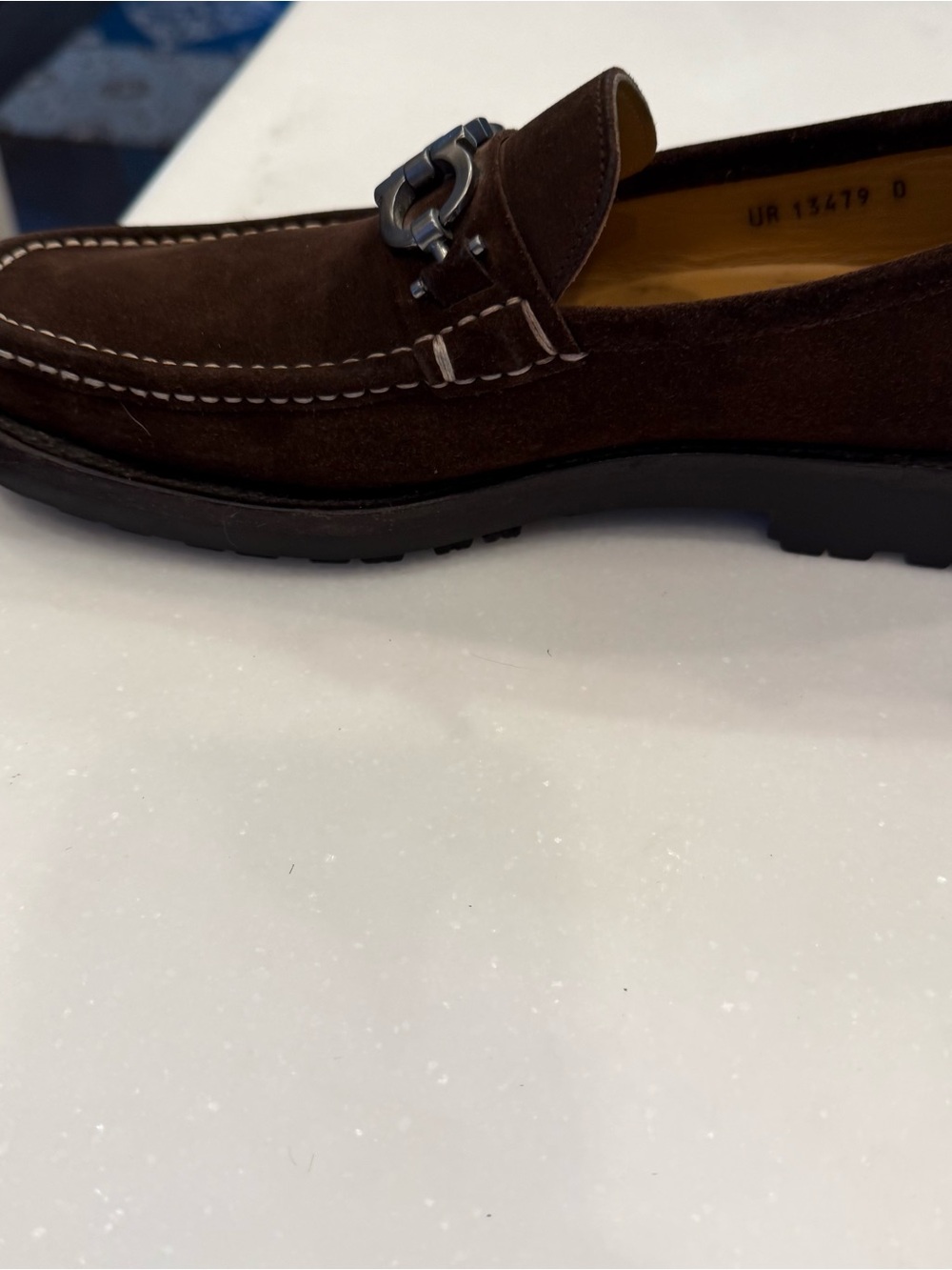 Ferragamo Men’s Brown Suede Gancini Bit Loafers Sz Mens 7 Wms 8.5 EUC - Picture 12 of 16